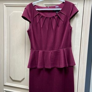 Plum coloured dress size 8
